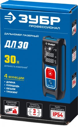 Дальномер лазерный ДЛ-30 30м серия ПРОФЕССИОНАЛ купить в Тюмени