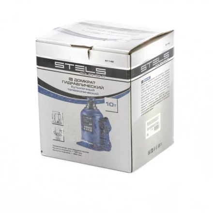 Домкрат гидравлический бутылочный телескопический 10 т подъем 180-450 мм Stels 51148 купить в Тюмени
