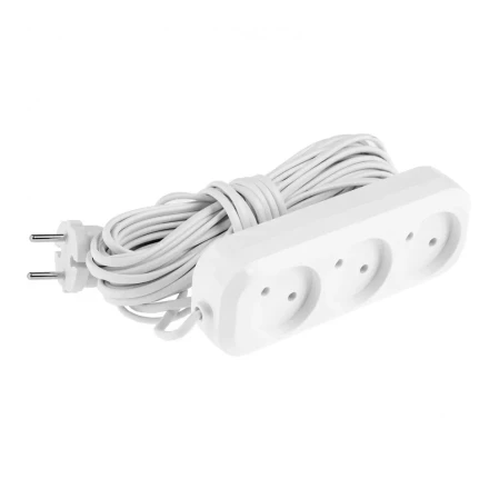 Удлинитель бытовой без заземления 10 м 3 розетки 6 А серия УХ6 Denzel 95929 купить в Тюмени