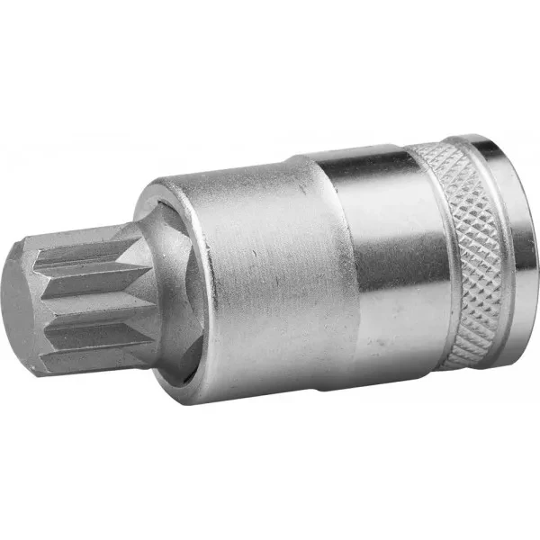 Торцовая бита-головка KRAFTOOL "INDUSTRIE QUALITAT", материал S2, SPLINE, сатинированная, 1/2", M16 27911-16_z01 купить в Тюмени
