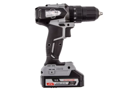 Аккумуляторная дрель-шуруповерт ИНТЕРСКОЛ ДАУ-13/18ВК (573.1.2.70) Li-ion АПИ (кейс, 2 х 1,5Ач, ЗУ) купить в Тюмени