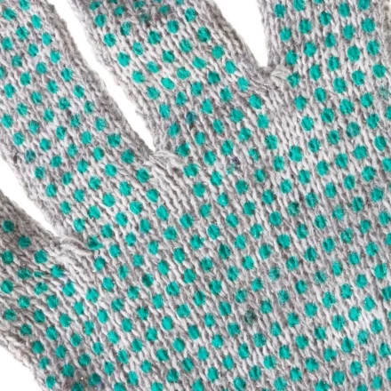 Перчатки трикотажные, ПВХ &quot;Точка&quot;, меланж, 6 пар в упаковке, 7 класс Россия 67817 купить в Тюмени