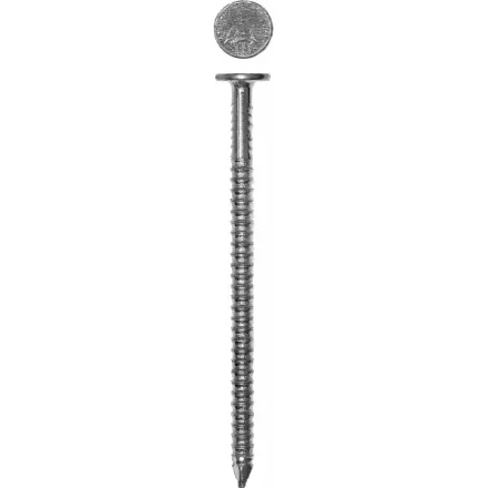 Гвозди ЗУБР ершенные оцинкованные с плоской головкой по дереву, 4,2х90мм, ТФ6, 10шт 4-305206-42-090 купить в Тюмени