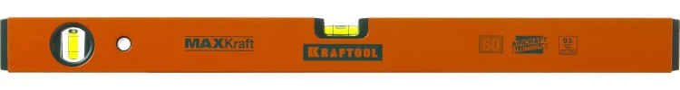 Уровень KRAFTOOL коробчатый усиленный, точность (0,5мм/м), 2 ампулы, 60 см 34577-060 купить в Тюмени