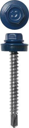 Саморезы ЗУБР &quot;ПРОФЕССИОНАЛ&quot; окраш., RAL 5005 синий насыщен., для крепл. кров. матер. к дерев. обреш., 4.8x35мм, 380шт 4-300315-48-035-5005 купить в Тюмени