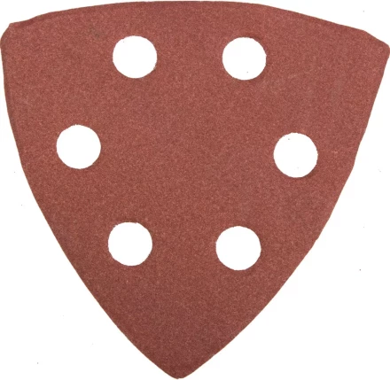 Треугольник шлифовальный универсальный STAYER &quot;MASTER&quot; на велкро основе, 6 отверстий, Р320, 93х93х93мм, 5шт 35460-320 купить в Тюмени