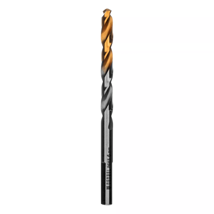 Сверло спиральное по металлу Denzel 6 x 93 мм, Р6М5, Golden Tip, 718235 купить в Тюмени