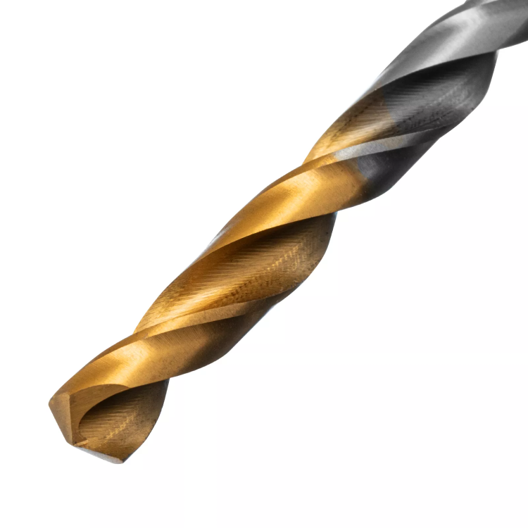 Сверло спиральное по металлу Denzel 6 x 93 мм, Р6М5, Golden Tip, 718235 купить в Тюмени