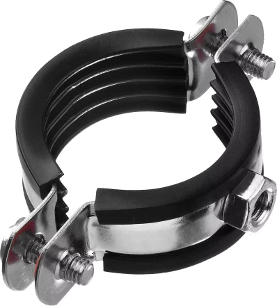 Хомут трубный с гайкой, оцинкованный, 1 1/4&quot;, 8шт, ЗУБР Мастер 37850-40-45 37850-40-45 купить в Тюмени