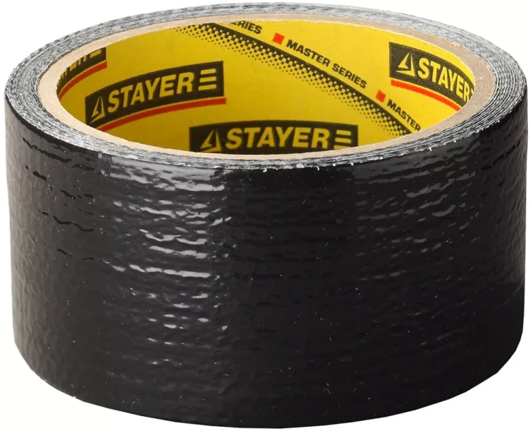 Армированная лента, STAYER Professional 12086-50-10, универсальная, влагостойкая, 48мм х 10м, черная 12086-50-10 купить в Тюмени