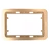 Панель СВЕТОЗАР &quot;ГАММА&quot; накладная для двойных розеток, цвет золотой металлик, 1 гнездо SV-54145-2-GM купить в Тюмени
