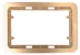 Панель СВЕТОЗАР &quot;ГАММА&quot; накладная для двойных розеток, цвет золотой металлик, 1 гнездо SV-54145-2-GM купить в Тюмени