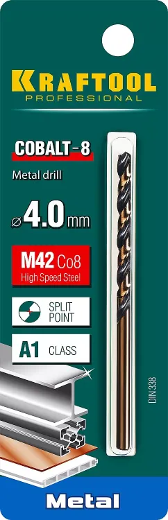 Сверла по металлу HSS-Co Оберон 29656-4 купить в Тюмени