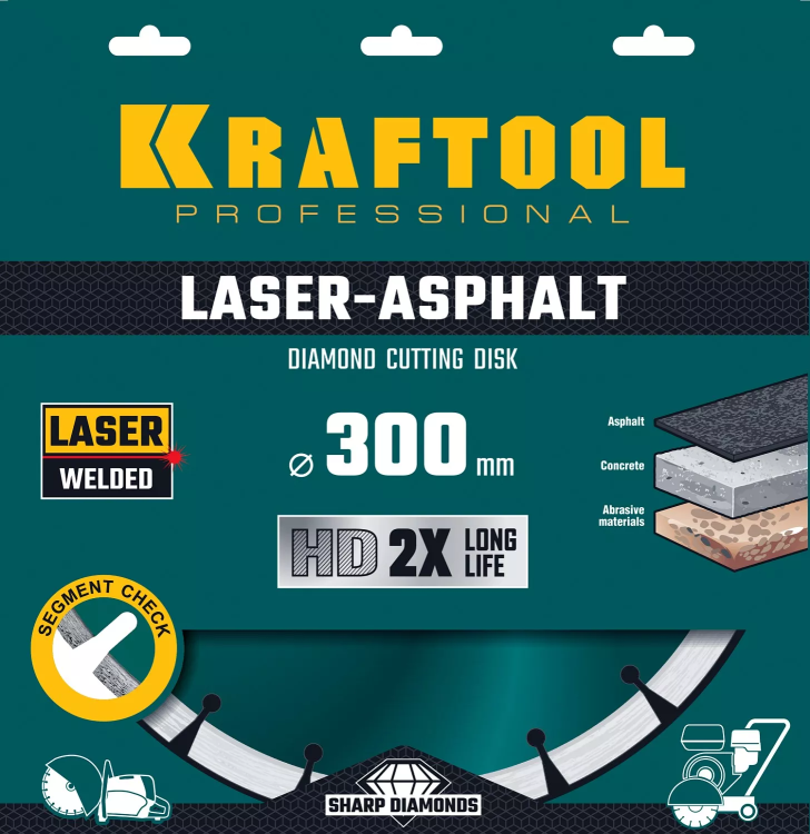 Диски алмазные отрезные для бетонорезов и швонарезчиков ASPHALT 36687-300 купить в Тюмени