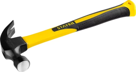 Молоток-гвоздодер &quot;Fiberglass&quot; с фиберглассовой рукояткой, 450 г, STAYER Professional 2026-450_z01 купить в Тюмени