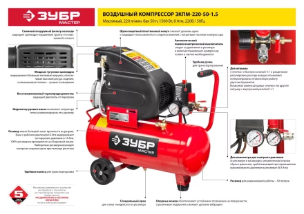 Компрессор воздушный ЗКПМ-220-50-1.5 серия МАСТЕР купить в Тюмени