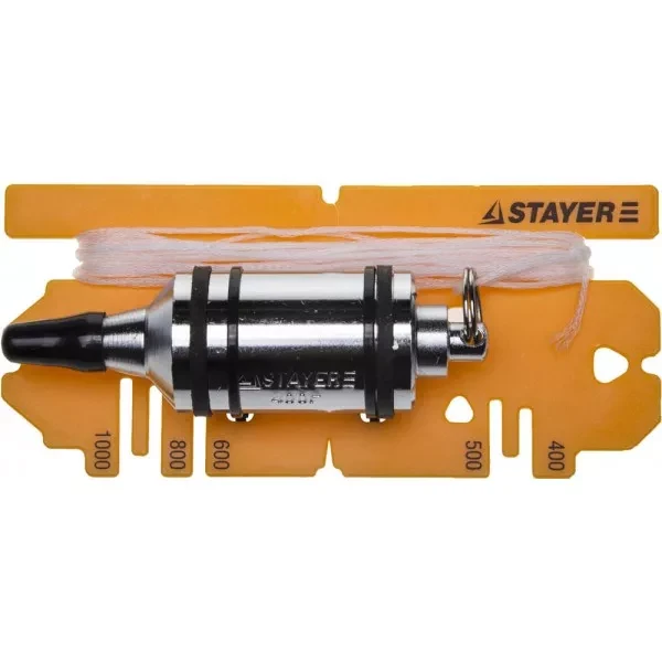 Отвес STAYER "PROFI" строительный со шнуром, с противоударными ободками, 400 г 06352-40 купить в Тюмени