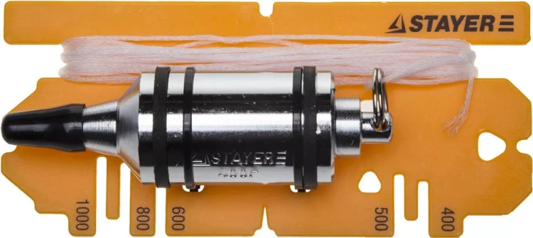 Отвес STAYER "PROFI" строительный со шнуром, с противоударными ободками, 400 г 06352-40 купить в Тюмени