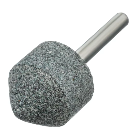 Шарошка абразивная, конус, для дрели, 25 x 25 мм, хвостовик d6 мм, 63С Denzel 76021 купить в Тюмени