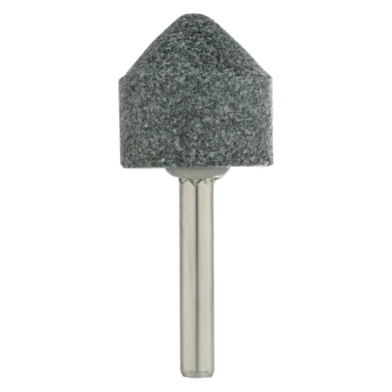 Шарошка абразивная, конус, для дрели, 25 x 25 мм, хвостовик d6 мм, 63С Denzel 76021 купить в Тюмени