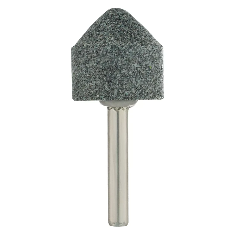 Шарошка абразивная, конус, для дрели, 25 x 25 мм, хвостовик d6 мм, 63С Denzel 76021 купить в Тюмени