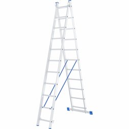 Лестница алюминиевая 2х11 ступеней двухсекционная СИБРТЕХ