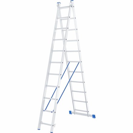 Лестница алюминиевая 2х11 ступеней двухсекционная СИБРТЕХ 97911 купить в Тюмени