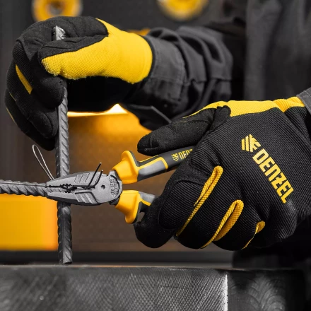 Плоскогубцы комбинированные 165 мм Denzel 17080, трехкомпонентные рукоятки купить в Тюмени