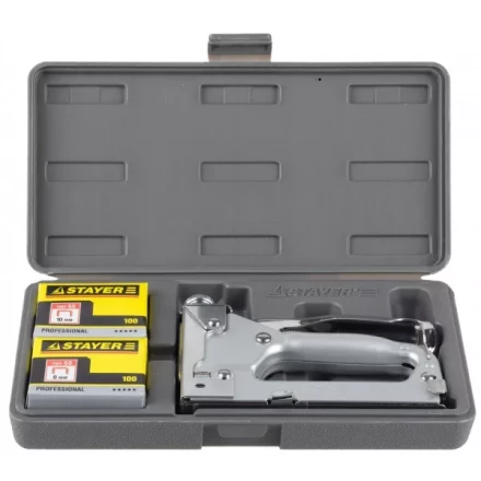 Степлер &quot;Pro 53&quot; для скоб тип 53 (4-14 мм), в кейсе, STAYER Professional 3150-H4_z01 купить в Тюмени