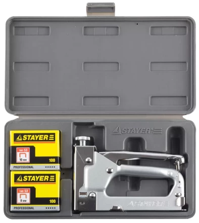 Степлер &quot;Pro 53&quot; для скоб тип 53 (4-14 мм), в кейсе, STAYER Professional 3150-H4_z01 купить в Тюмени