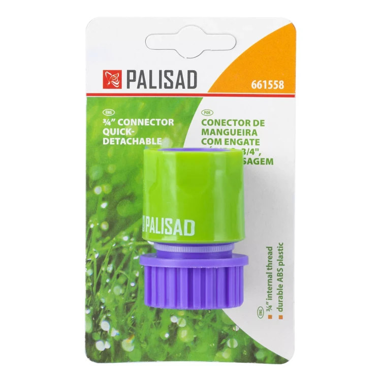 Соединитель пластмассовый быстросъемный, внутренняя резьба 3/4" Palisad 661558 купить в Тюмени