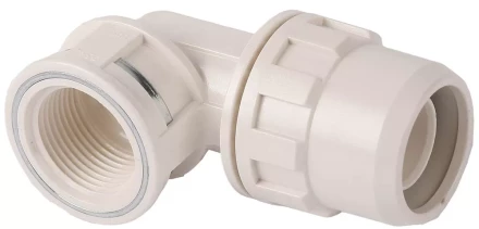 Муфта ЗУБР &quot;ШиреФит&quot; соединительная угловая 90°, &quot;штуцер с гайкой - внутренняя резьба&quot;, 20мм-3/4&quot; 51466-20-3/4 купить в Тюмени