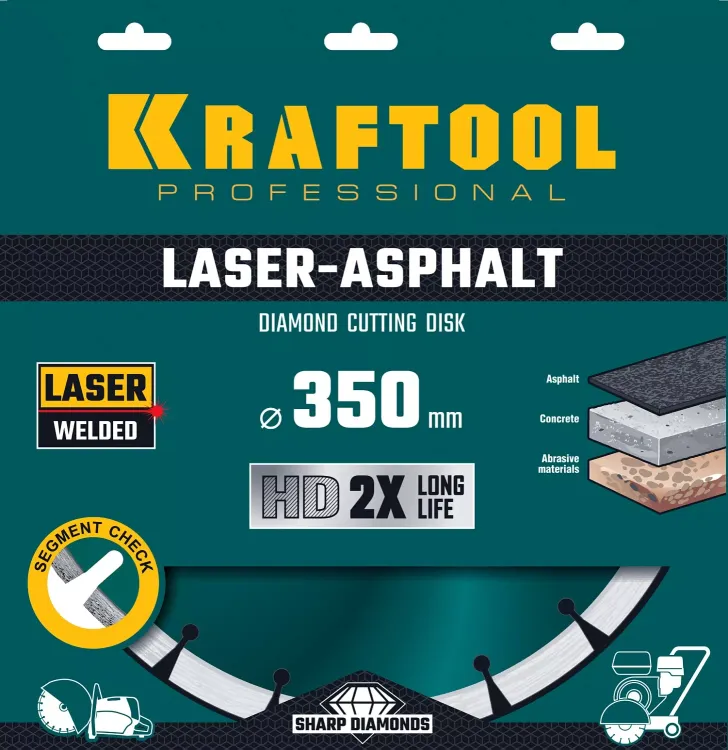 Диски алмазные отрезные для бетонорезов и швонарезчиков ASPHALT 36687-350 купить в Тюмени