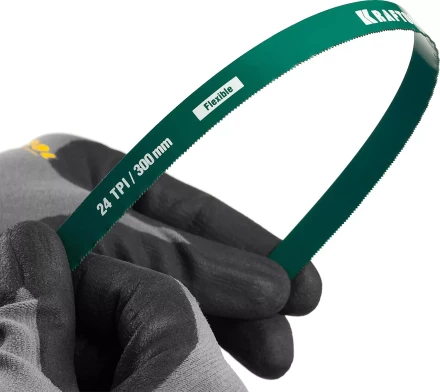 Полотно гибкое Max Flex, KRAFTOOL 15941-24-S2, безопасное, с волнообразной разводкой, 24 TPI, 2шт, 300мм 15941-24-S2 купить в Тюмени