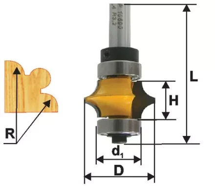 Фреза кром фигурная ф254х13мм R32мм хв 8мм 10690 купить в Тюмени
