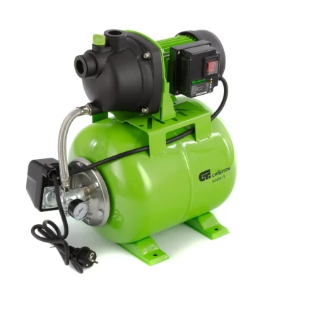 Насосная станция НС650-П, 650 Вт, напор 37 м, 3200 л/ч, ресивер 19 л Сибртех 97247 купить в Тюмени