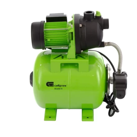 Насосная станция НС650-П, 650 Вт, напор 37 м, 3200 л/ч, ресивер 19 л Сибртех 97247 купить в Тюмени