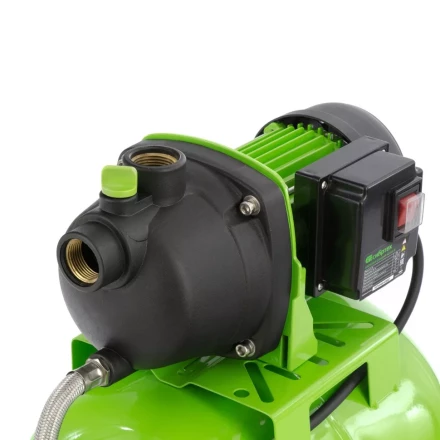 Насосная станция НС650-П, 650 Вт, напор 37 м, 3200 л/ч, ресивер 19 л Сибртех 97247 купить в Тюмени