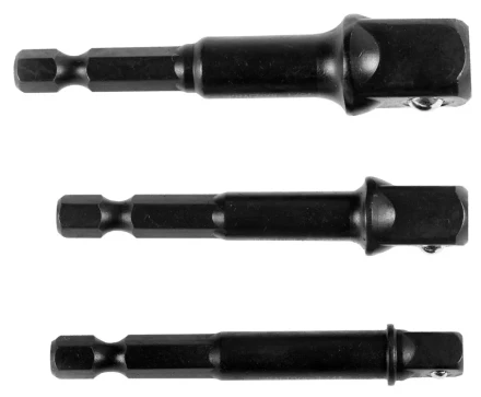 Набор адаптеров KRAFTOOL &quot;EXPERT&quot; для торцовых головок 1/4&quot;, 1/2&quot;, 3/8&quot;, 65 мм, 3 предмета 26775-H3 купить в Тюмени