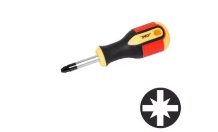 Отвертка крестовая РH№2х 38мм,трехкомп.рук 1/12/120 19674 купить в Тюмени