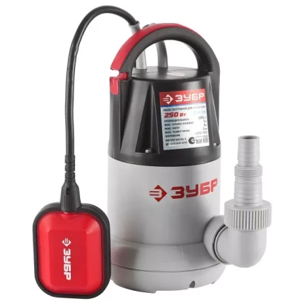 Насос ЗУБР погружной, дренажный, для чистой воды, 110 л/мин, 250Вт ЗНПЧ-250 купить в Тюмени