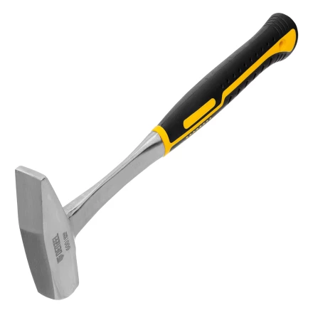 Молоток слесарный 600 г, цельнометаллический, двухкомпонентная рукоятка Denzel 10404 купить в Тюмени