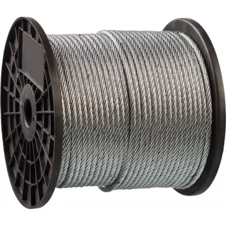 Трос стальной ЗУБР &quot;ПРОФЕССИОНАЛ&quot;, оцинкованный, DIN 3055, d=4 мм, L=200 м 4-304110-04 купить в Тюмени