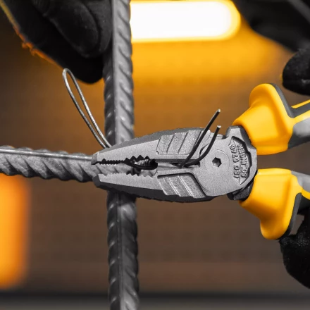 Плоскогубцы комбинированные 180 мм Denzel 17081, трехкомпонентные рукоятки купить в Тюмени