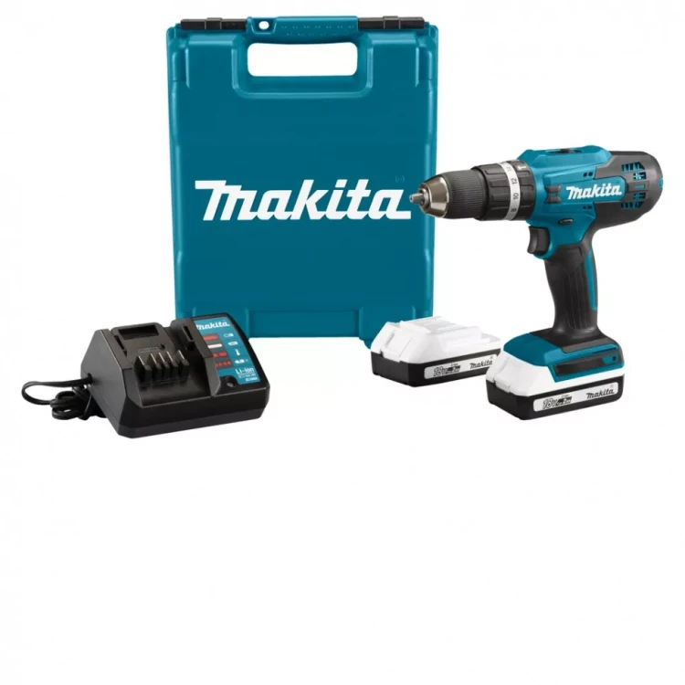 Аккумуляторная ударная 18В дрель-шуруповерт Makita HP488D006 (2*АКБ 2Ач тип G, ЗУ) купить в Тюмени