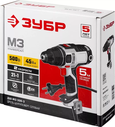 Дрель-шуруповерт сетевая ДШ-М3-500-2 серия МАСТЕР купить в Тюмени