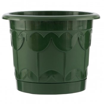 Горшок Тюльпан с поддоном зеленый 3,9 л PALISAD 69238 купить в Тюмени