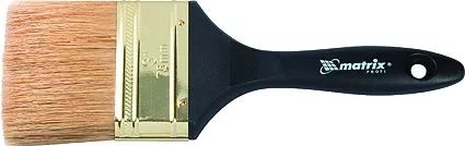 Кисть плоская &quot;Профи&quot; 4&quot; натуральная щетина пластмассовая ручка  MATRIX 83165 купить в Тюмени