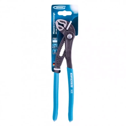 Клещи переставные кнопочный механизм обливные рукоятки 300 мм Gross 15728 купить в Тюмени