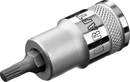 Торцовая бита-головка KRAFTOOL &quot;INDUSTRIE QUALITAT&quot;, материал S2, SPLINE, сатинированная, 1/2&quot;, M5 27911-05_z01 купить в Тюмени